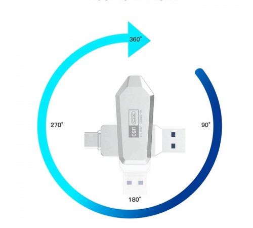 USB флеш XO U50 256Gb USB3.0+Type-C Швидкісна