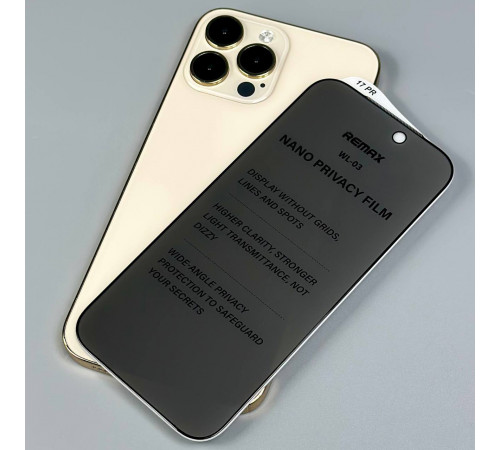 Захисне скло Remax WL-03 Future Ultra-soft Series Privacy iPhone 15 Pro Max