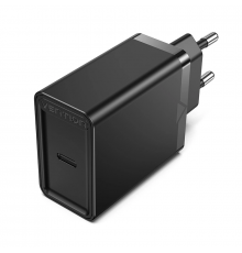 Мережевий зарядний пристрій Vention USB-C Wall ) EU-Plug Black ( ) ( )