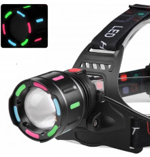 Ліхтар налобний NIGHT VISION FLUORESCENCE, РЕЖИМ,,, signal light, ЗП Type-C, zoom, Box