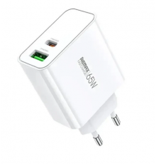 Мережевий зарядний пристрій REMAX Kiddy Series A+C Fast Charger EU-White ( )