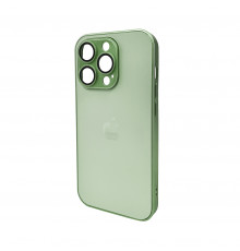 Чохол для смартфона AG Glass Matt Frame Color Logo for Apple iPhone Pro Light Green ( )
