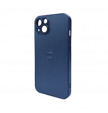 Чохол для смартфона AG Glass Matt Frame Color Logo for Apple iPhone Navy Blue ( )