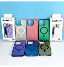 Накладка Magnetic Matte Color + Glossy Frame Magnetic iPhone Pro Max