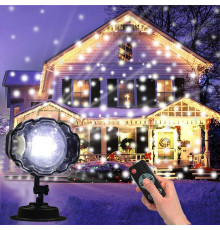 Світлодіодний лазерний проектор Star Shower Snow, будинок + вулиця, кронштейни, Waterproof