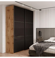 Шафа купе Doros G-Caiser Дуб Евок 2 Стекла / 3 частини 180х60х240 (DRS-011574)