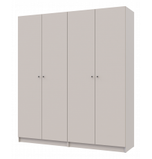 Комплект шаф для одягу з полицями Doros Промо (2 шт.) 180х48х204 см Кашемір (DRS-011466)