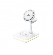 Бездротовий зарядний пристрій REMAX Multifunctional Wireless Charger with Light White ( )