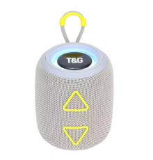 Bluetooth-колонка з RGB ПІДСВІЧУВАННЯМ, speakerphone, радіо, grey