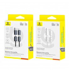 Data Cable Baseus Versatile Two-for-Two Type-C+USB to Type-C+Lightning (P )