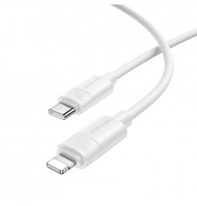 Кабель BOROFONE Leya silicone charging data cable iP White ( )