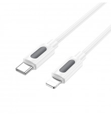 Кабель BOROFONE Structure PD silicone charging data cable iP White ( )