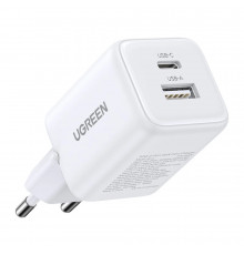 Мережевий зарядний пристрій UGREEN GaN Fast Charger EU White ( )