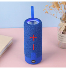 Bluetooth-колонка з RGB ПІДСВІЧУВАННЯМ, speakerphone, радіо, blue