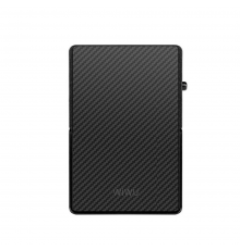 Картхолдер WIWU Warriors Carbon Magsafe Metal Stand Card Holder Black ( )