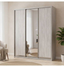 Шафа-купе Doros City Light Сосна Натти 2 ДСП / 1 дзеркало 225х60х225 (DRS-011973)