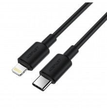 Кабель ACEFAST USB-C to L silicone charging data cable Black ( )