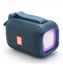 Bluetooth-колонка з RGB ПІДСВІЧУВАННЯМ, speakerphone, радіо, blue