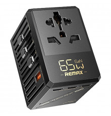 Мережевий зарядний пристрій REMAX Multifunctional GaN Fast Charger Black ( )