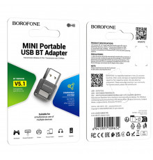 Bluetooth адаптер Borofone USB для комп'ютера і ноутбука