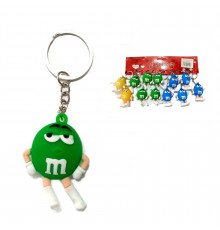 Гумовий брелок M&M's для ключів та рюкзака (12 шт./уп.)