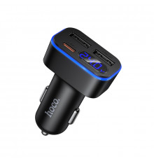 Автомобільний зарядний пристрій HOCO Barry ) digital display car charger Black ( )