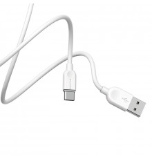 Кабель BOROFONE USB to Type-C.,, PVC, TPE connectors, White ( )