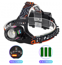 Ліхтар налобний NIGHT VISION FLUORESCENCE РЕЖИМ WHITE LASER LED,, ЗП Type-C, zoom