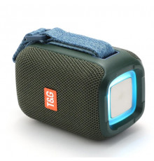 Bluetooth-колонка з RGB ПІДСВІЧУВАННЯМ, speakerphone, радіо, green