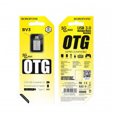 Перехідник OTG Borofone Type-C male to USB female