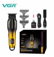 Тример VGR GOLD, RPM, насадки, LED display