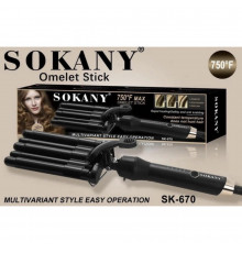 Плойка-хвиля Sokany для укладання волосся, щипці для локонів Вт