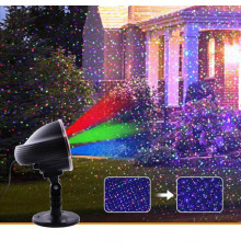 Світлодіодний лазерний проектор Star Shower х кольоровий, будинок+вулиця, кронштейни, Waterproof