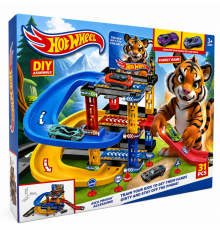Траса з гірками та паркінгом Hot Wheels деталей T шт)