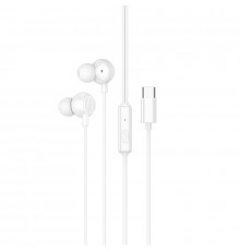 Навушники дротові HOCO Victory universal digital earphones with microphone (Type-C) White ( )