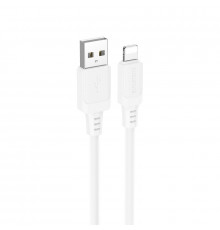 Кабель BOROFONE Lotto silicone charging data cable iP White ( )