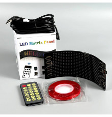 Гнучкий дисплей LED Matrix Panel (програмована) APP та з пультом (led ), 7см