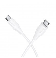 Кабель HOCO Bien silicone charging data cable C to C White ( )