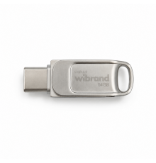 Флеш-накопичувач Wibrand USB. Bee USB Type-A/USB Type-C Silver (. )