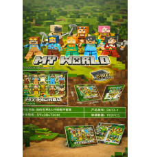 Комплект ігрових фігурок Craft World у стилі Minecraft