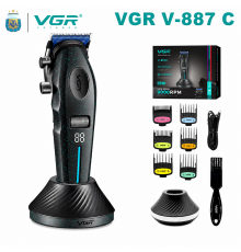 Акумуляторна машинка для стрижки (clipper) VGR BLACK, насадок