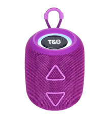 Bluetooth-колонка з RGB ПІДСВІЧУВАННЯМ, speakerphone, радіо, purple