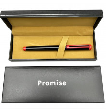 Подарункова ручка ролерна Promise у футлярі (чорно-червона)