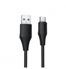 Кабель HOCO Bien silicone charging data cable Type-C Black ( )