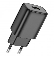 Мережевий зарядний пристрій HOCO Solid single port charger (EU) Black ( )