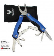 Багатофункціональний ніж (мультитул) Traveler Blue/Black/Grey,5см