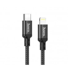 Кабель HOCO Type-C to iP,,, nylon, aluminum connectors, Black ( )