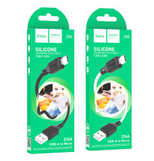 Data Cable Hoco Cool silicone Micro