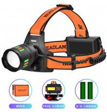 Ліхтар налобний NIGHT VISION FLUORESCENCE ),, РЕЖИМ, ЗП Type-C, zoom