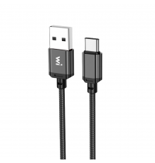 Кабель Wibrand Cobra nylon charging data cable for Type-C Black (WI. )